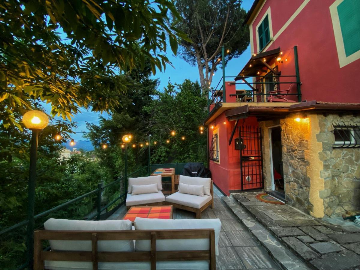 Villa La Casa Rossa Arcola Con Vista Esterno foto